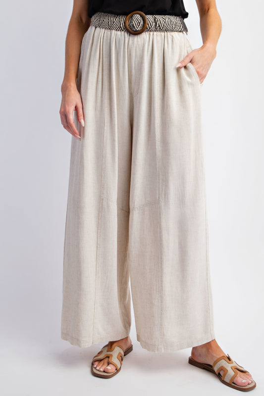 Mineral Washed Linen Pants
